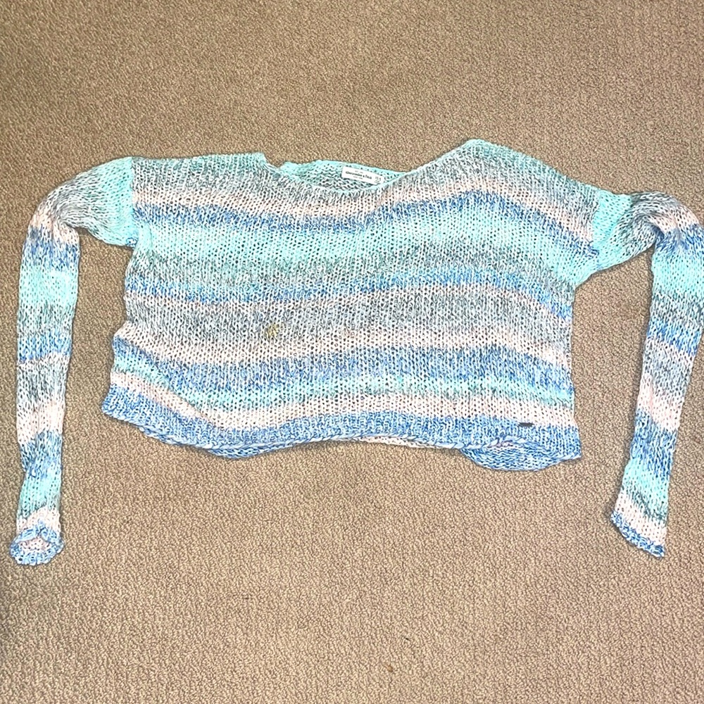 Abercrombie and Fitch short multi color sweater